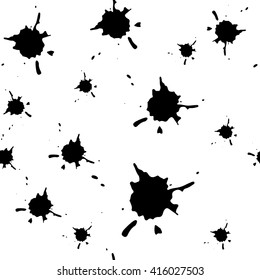 pattern of the blot, black ink, stain, blob, splatter,