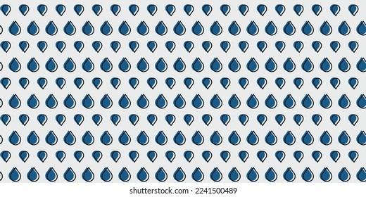 Pattern of blue drops. Texture water pattern. For print and stylish illustrations. Application on pillows, textiles, packaging, notebooks.