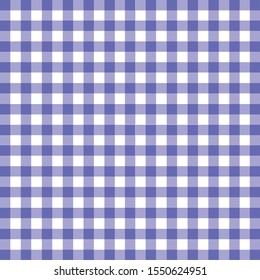 The pattern for a blue gingham table cloth