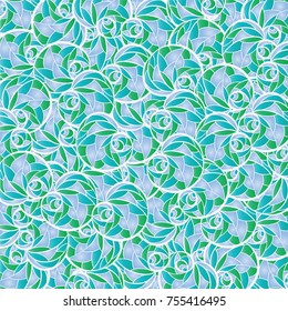 pattern blue and green  ornament