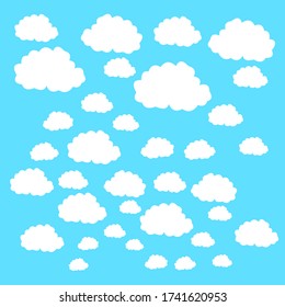 pattern blue sky whith white clouds