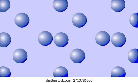 A pattern of blue spheres on a light blue background.