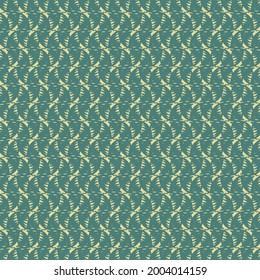 Pattern with blue waves in yellow light. Wavy grid. Wallpaper texture.