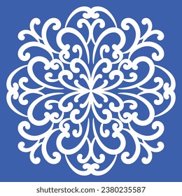 Pattern blue and white.Original traditional Portuguese and Spain decor.Seamless pattern tile with Victorian motives.Ceramic tile in talavera style. Ornamental blue and white patterns for any decor.