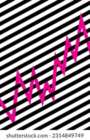 pattern bold line and zig zag