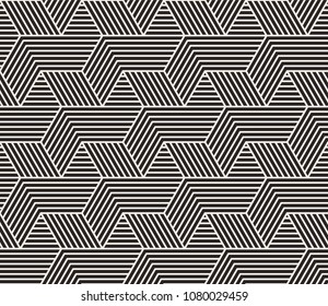 Pattern Bold Lines Geometric Shapes Forming Stock Vector (Royalty Free ...