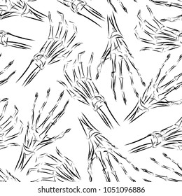 pattern of the bones of human hands