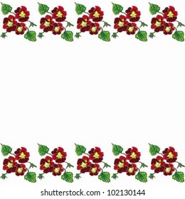 pattern border pansy