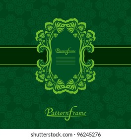 Pattern border shading vector background