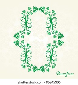 Pattern border shading vector background
