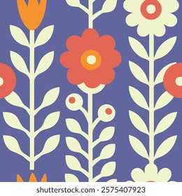 Pattern of botanical wildflowers. Abstract botany flowers background. style for banners, wallpaper, posters, websites, online shopping.Vector illustration design.