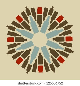 Pattern Of The Bottles