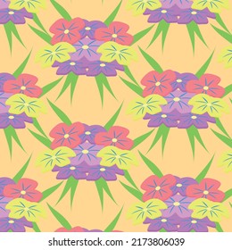 pattern with a bouquet of flowers