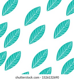 pattern of branch and leaf icon vector illustration design