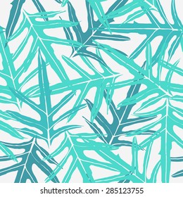 Pattern branch with leaves, vector eps 10