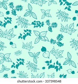 The pattern of the branches flora leaf green