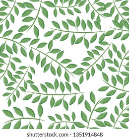 pattern of branches with leafs natural