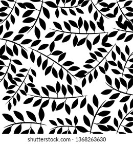 pattern of branches with leafs natural