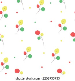 The pattern with branches. Vector illustration