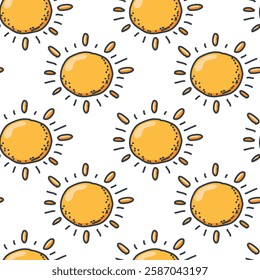 pattern Bright and cheerful dream in cardboard style. Warm yellow-orange shades. Friendly and positive image with high resolution and warmth. Vector