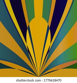 Pattern of bright colored geometric irregular rounded shapes, background