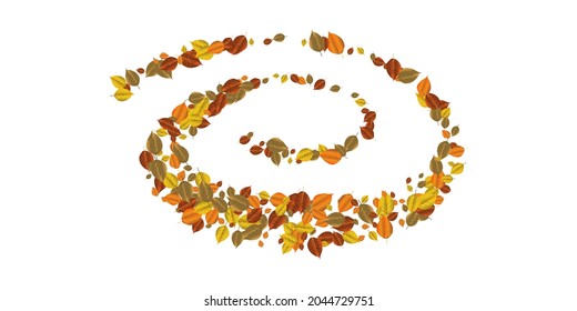 Patrón follaje colorido brillante de otoño aislado sobre fondo blanco. Símbolo de diseño gráfico de otoño. Hojas secas de otoño rojas amarillas. Fondo estacional otoñal. Ilustración del vector