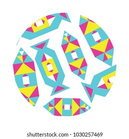 Pattern with bright, colorful candy. Geometric style. For decorating banners, invitations, holidays