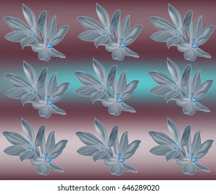 Pattern with a bright Edelweiss. May be used as a pattern on fabric or floral background
