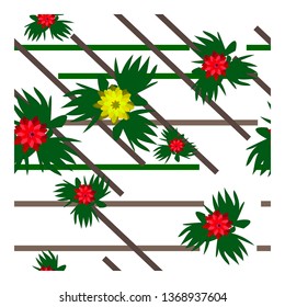 the pattern is a bright and modern