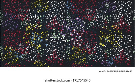 pattern with bright stripes on the black background