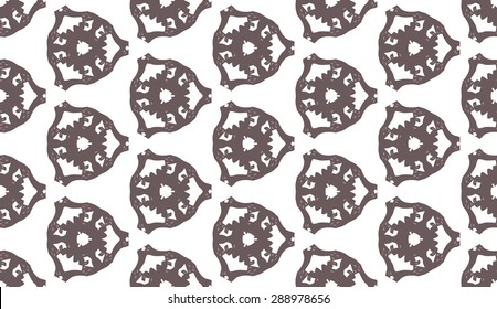 Pattern in brown tones on a white background.