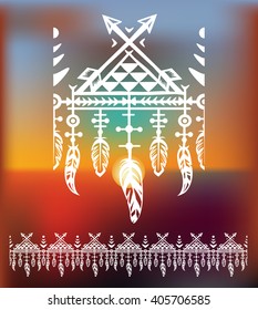 Pattern brushes with feathers 