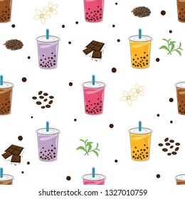 pattern bubble tea graphic cup