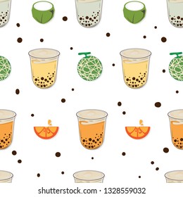 pattern bubble tea graphic cup