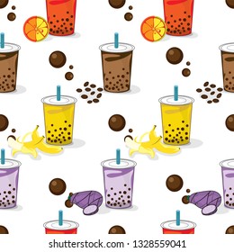 pattern bubble tea graphic cup
