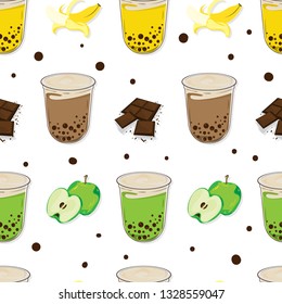 pattern bubble tea graphic cup