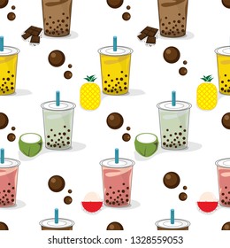 pattern bubble tea graphic cup