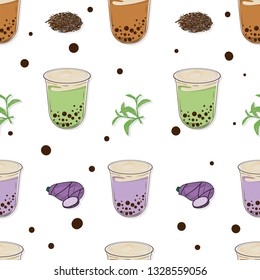 pattern bubble tea graphic cup
