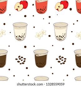 pattern bubble tea graphic cup