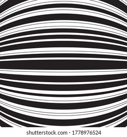 pattern with bulge horizontal black lines