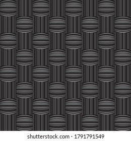 pattern with bulge horizontal black lines