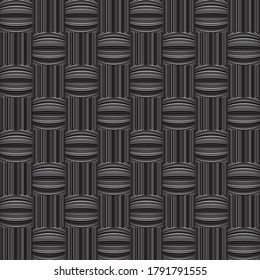 pattern with bulge horizontal black lines