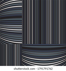 pattern with bulge horizontal colored lines