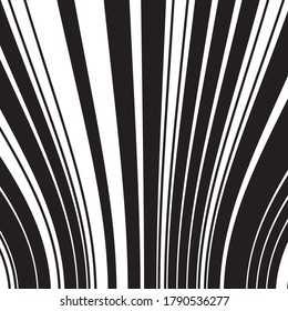 pattern with bulge vertical black segments