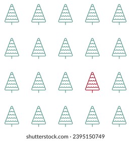 pattern with a bunch of simple pine trees