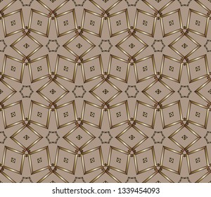 Pattern for business ad, booklets, leaflets. Modern template for your landing page. Seamless traditional Indian floral motif border design. Vector illustration   