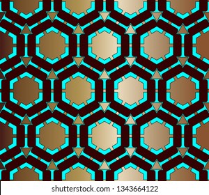 Pattern for business ad, booklets, leaflets. Modern template for your landing page. Seamless traditional Indian floral motif border design. Vector illustration   