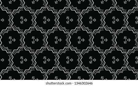 Pattern for business ad, booklets, leaflets. Modern template for your landing page. Seamless traditional Indian floral motif border design. Vector illustration   