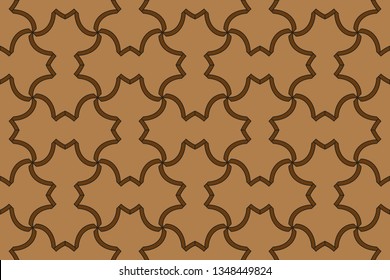 Pattern for business ad, booklets, leaflets. Modern template for your landing page. Seamless traditional Indian floral motif border design. brown pattern, brown image,   
