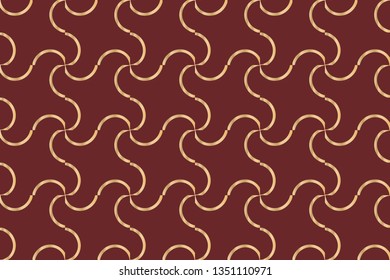 Pattern for business ad, booklets, leaflets. Modern template for your landing page. Seamless traditional Indian floral motif border design. brown pattern, brown image,   Vector illustration .  